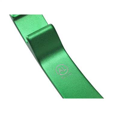 Logotrade corporate gift image of: Alu Opener GRS Recycled keyring