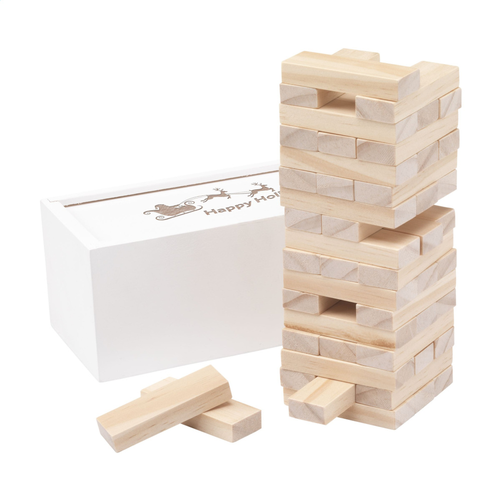 Logo trade promotional gifts image of: Tower Game Deluxe X-Mas