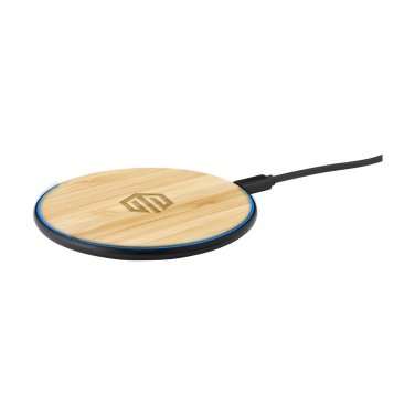 Logotrade promotional merchandise image of: Bamboo 10W Wireless Charger wireless fast charger