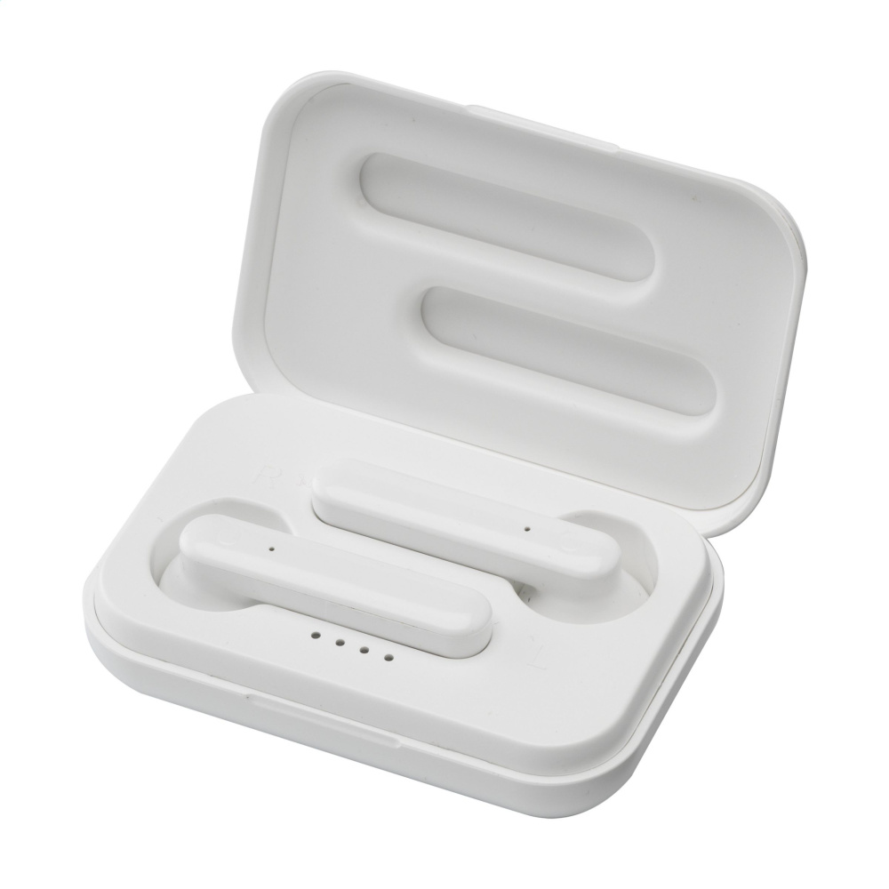 Logo trade promotional items image of: Sensi TWS Wireless Earbuds in Charging Case