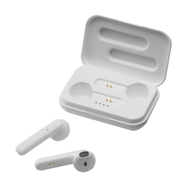 Logo trade promotional merchandise image of: Sensi TWS Wireless Earbuds in Charging Case