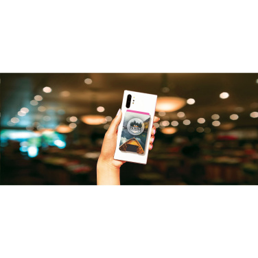Logo trade business gifts image of: PopSockets® PopWallet+ card holder with PopGrip