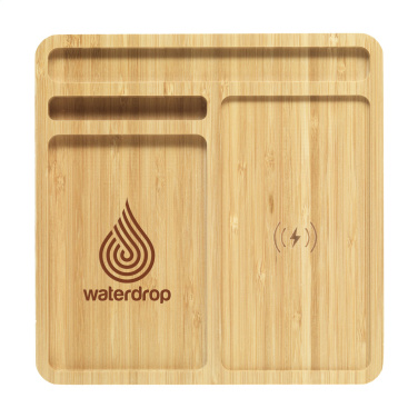 Logo trade corporate gift photo of: Bamboo Organizer charger