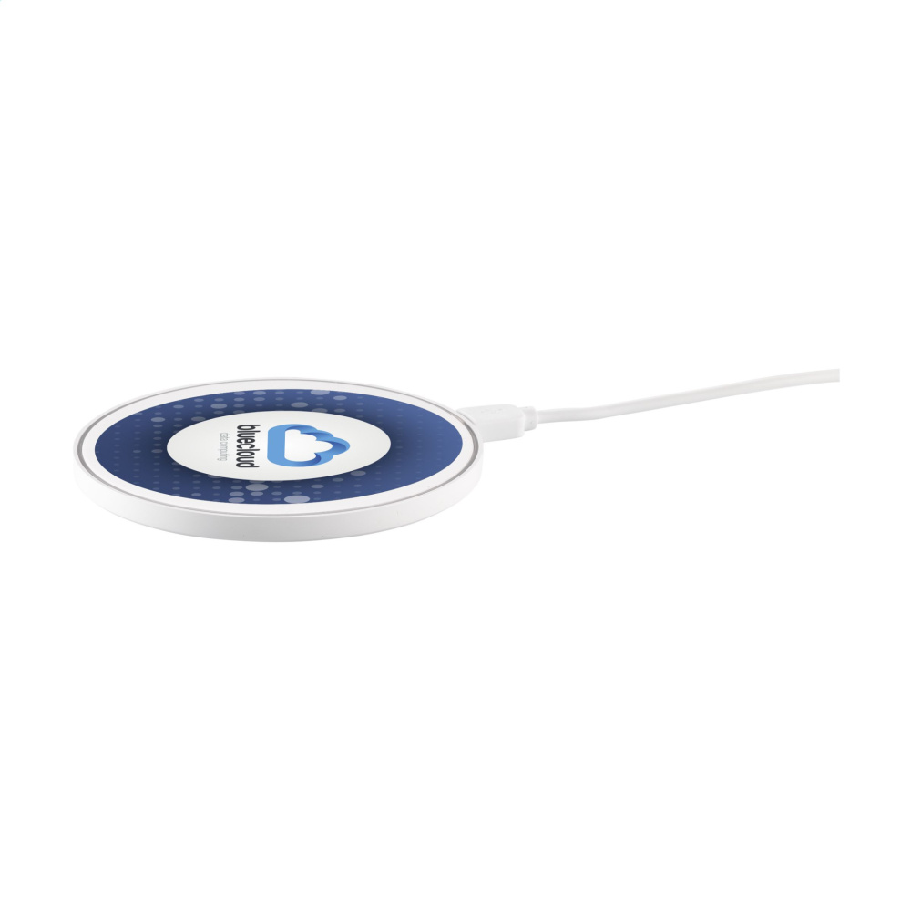 Logo trade promotional product photo of: Coil RCS Recycled Wireless Charger