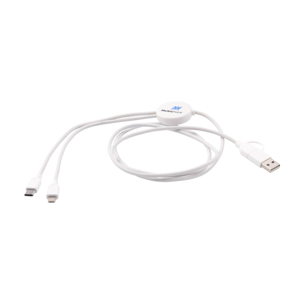 Logotrade business gift image of: Charging Cable RCS Recycled ABS-TPE