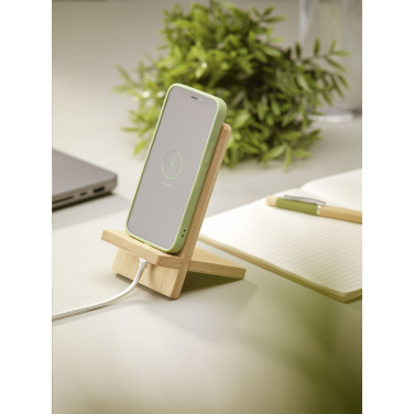 Logo trade promotional merchandise photo of: Miyo Bamboo Phone Stand