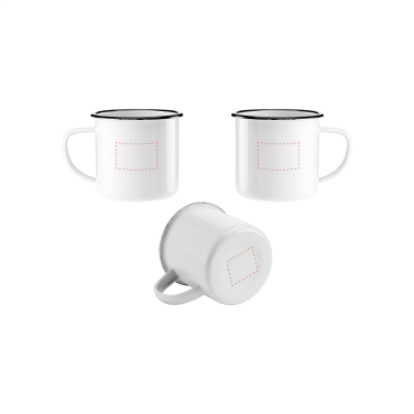 Logo trade promotional merchandise photo of: Retro Enamel Mug 350 ml