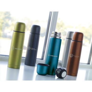 Logotrade business gifts photo of: Frosted Bottle RCS Recycled Steel 500 ml thermo bottle
