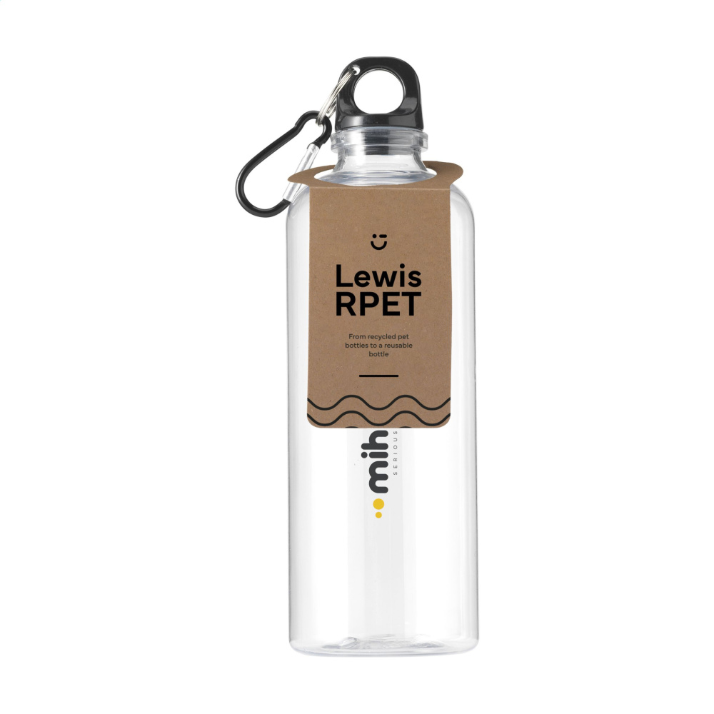 Logo trade promotional merchandise image of: Lewis GRS RPET Bottle 630 ml water bottle