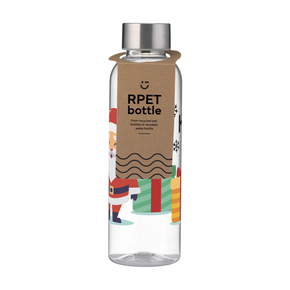 Logo trade promotional merchandise picture of: Senga GRS RPET Bottle 500 ml X-Mas