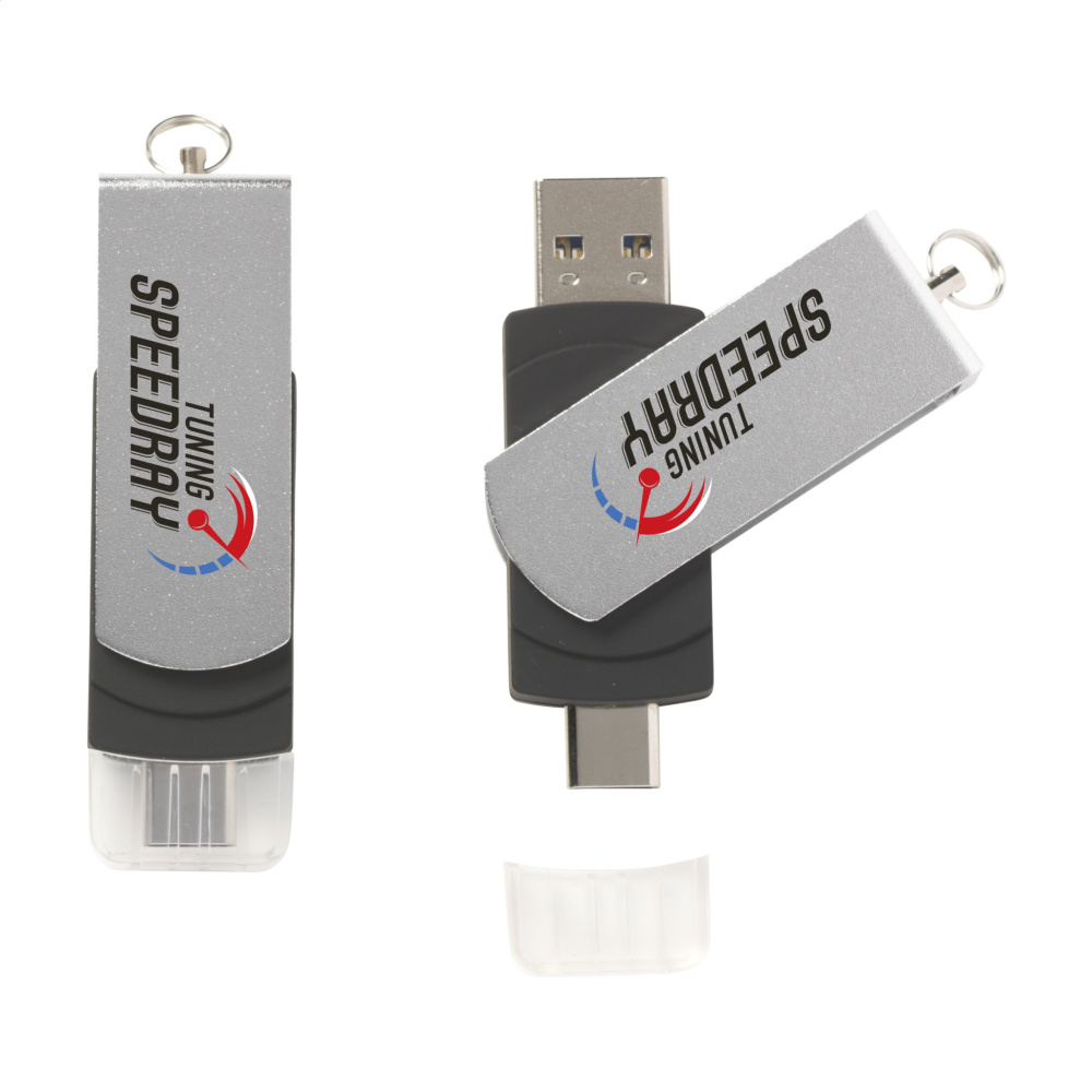 Logo trade promotional giveaway photo of: USB Dual Connect 3.0 - Type-C 8 GB