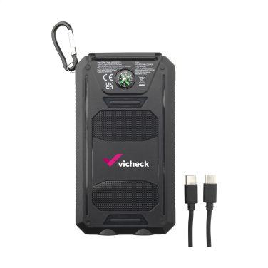 Logotrade promotional gift picture of: Trail RCS Solar Charger Compass 8000