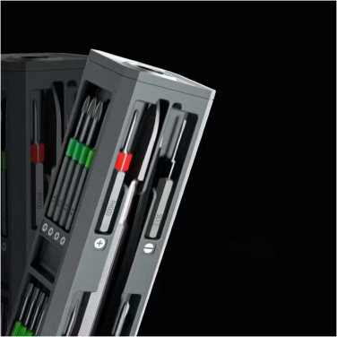 Logo trade promotional gifts picture of: SCX.design T20 30-piece screwdriver and repair set in aluminium case