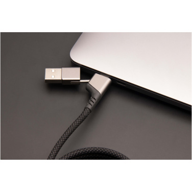 Logo trade corporate gifts image of: SCX.design C52 100W 4-in-1 rPET magnetic ultra fast charging cable 