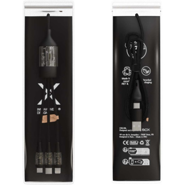 Logo trade promotional item photo of: SCX.design C50 5-in-1 fast charging 100W/5A cable with digital display