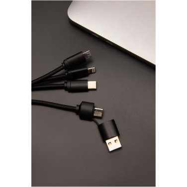 Logo trade promotional gift photo of: SCX.design C14 15W 5-in-1 charging cable