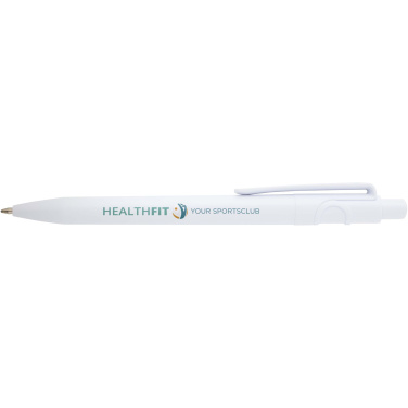 Logo trade promotional giveaway photo of: Unica recycled plastic ballpoint pen (blue ink)