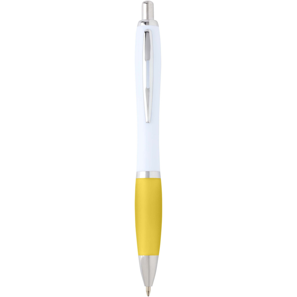 Logo trade promotional giveaways image of: Nash recycled plastic ballpoint pen (blue ink)