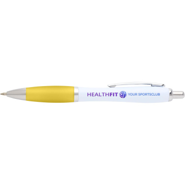 Logo trade promotional gift photo of: Nash recycled plastic ballpoint pen (blue ink)