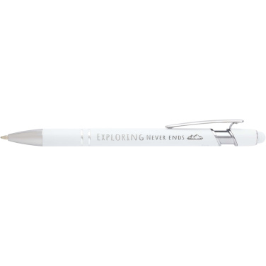 Logo trade advertising products picture of: Kish ballpoint pen with silver finish (blue ink)