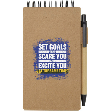 Logo trade advertising products image of: Flipper sticky notepad with ballpoint pen (black ink)