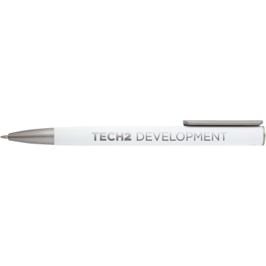 Logo trade corporate gifts image of: Ziguur recycled aluminium ballpoint pen (black ink)