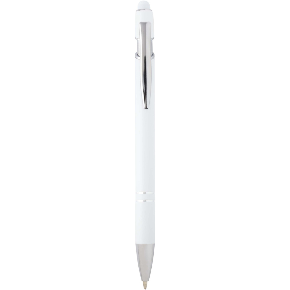 Logo trade promotional gift photo of: Kish ballpoint pen with silver finish (black ink)