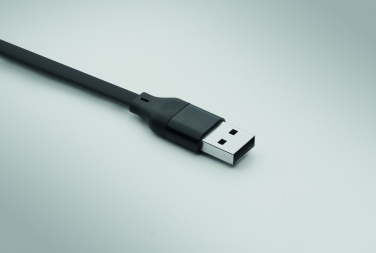 Logo trade promotional merchandise photo of: 60W cable keyring recycled ABS