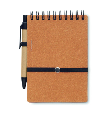 Logotrade promotional gift picture of: Recycled notebook with ball pen