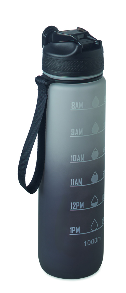 Logo trade promotional merchandise photo of: Sports water bottle RPET 1L