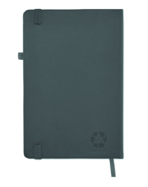 Logo trade promotional gift photo of: Recycled Leather A5 notebook