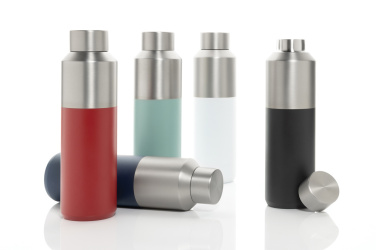 Logo trade promotional merchandise photo of: Fluid RCS certified recycled steel water bottle 600ml