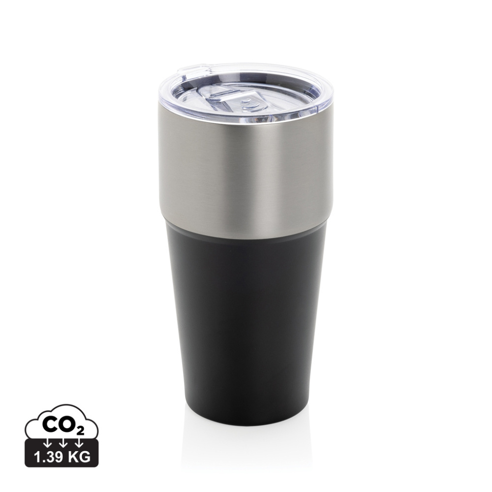 Logo trade corporate gifts picture of: Fluid RCS certified recycled steel tumbler 500ml