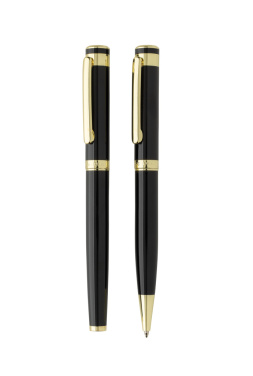 Logotrade promotional giveaway picture of: Swiss Peak Luca RCS recycled brass deluxe pen set