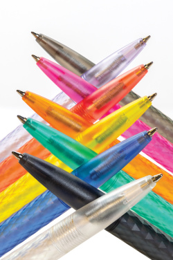 Logo trade promotional items image of: X3 GRS recycled PC plastic pen frosted