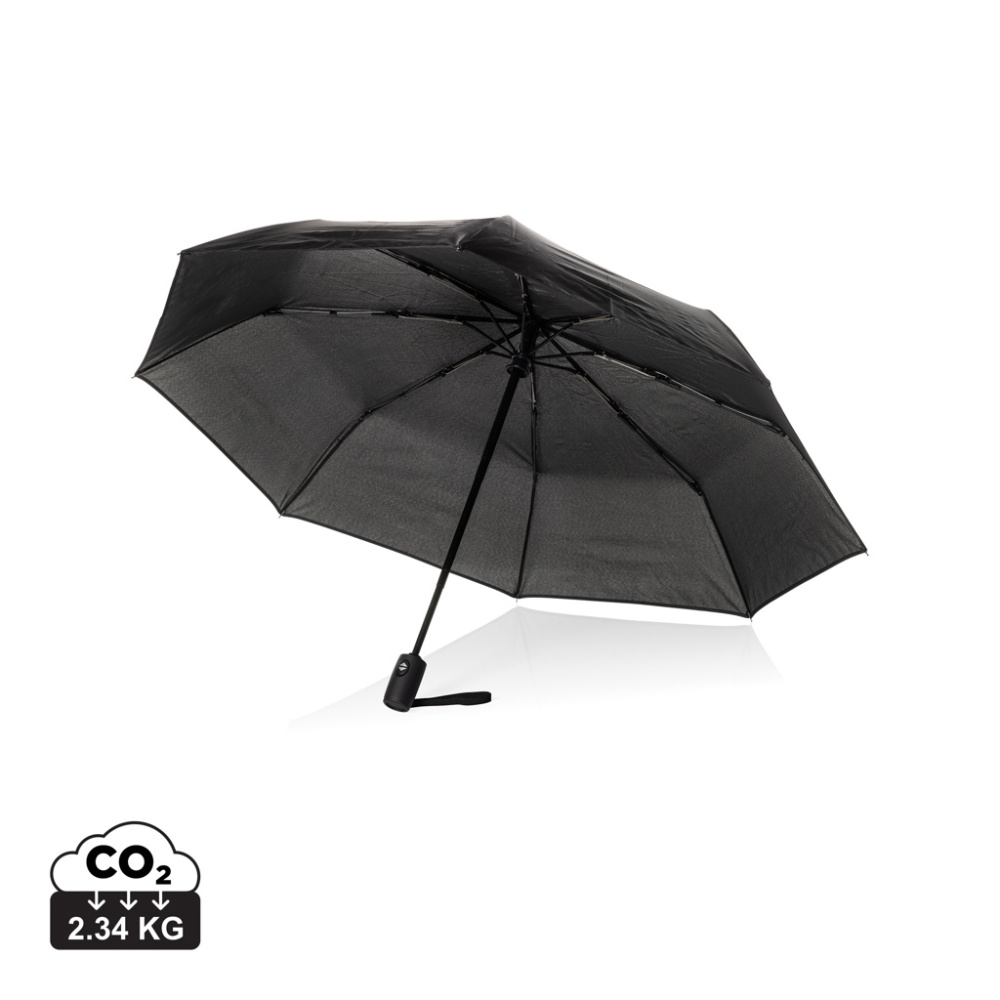 Logotrade promotional giveaway image of: Swiss Peak Vito Aware™ RPET 21 inch auto open/close umbrella