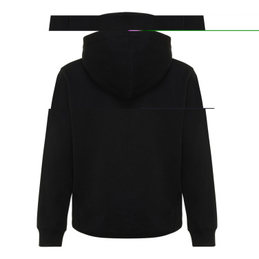 Logo trade promotional item photo of: Iqoniq Yengo kids recycled cotton hoodie with sidepockets