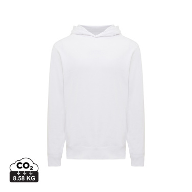 Logo trade promotional giveaway photo of: Iqoniq Yengo recycled cotton hoodie with sidepockets