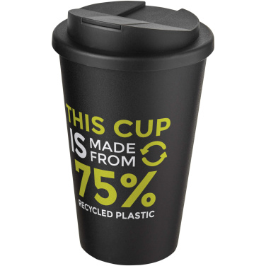 Logo trade promotional merchandise image of: Americano® Eco 350 ml recycled tumbler with spill-proof lid