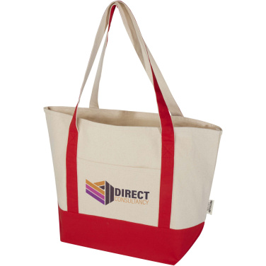 Logo trade corporate gift photo of: Sam 320 g/m² GRS recycled cotton tote bag
