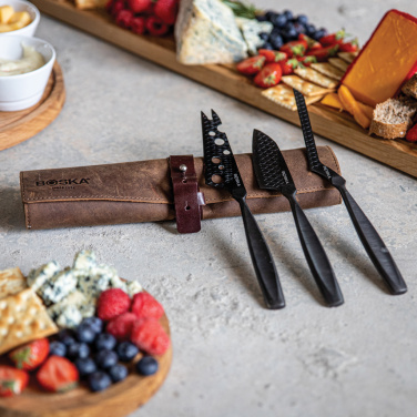 Logo trade business gift photo of: BOSKA Cheese Knife Set Monaco+ Black