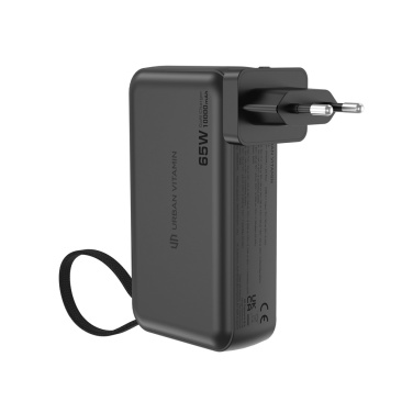 Logo trade promotional items picture of: Urban Vitamin Eureka hybrid GANcharger 10000mah powerbank65W