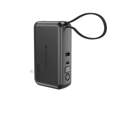 Logo trade corporate gifts picture of: Urban Vitamin Eureka hybrid GANcharger 10000mah powerbank65W