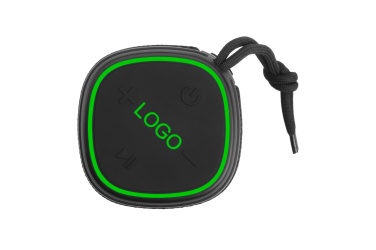 Logo trade business gift photo of: Bluetooth speaker HERMON Schwarzwolf