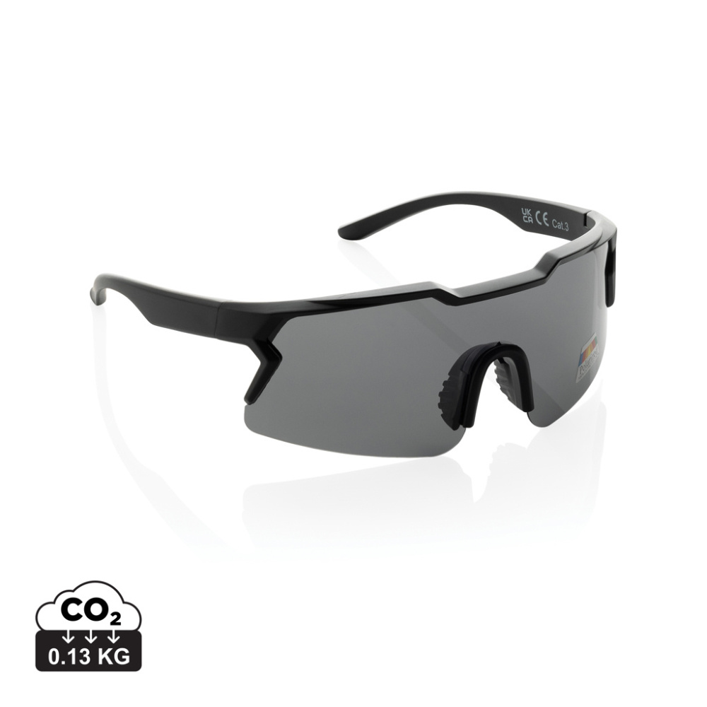 Logo trade advertising products image of: SproShield RCS plastic activity glasses with polarized lens