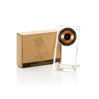 Logo trade promotional merchandise photo of: Magcharge 15W magnetic wireless charging stand