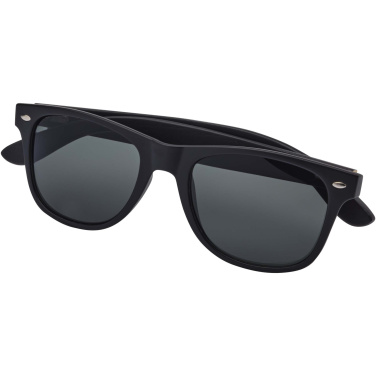 Logo trade promotional items image of: Arlo bamboo sunglasses with black coating
