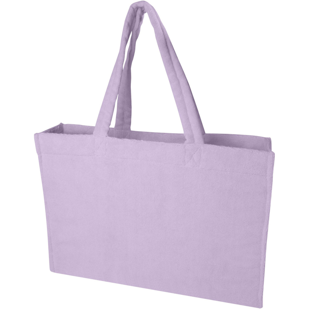 Logo trade promotional gift photo of: Siam GRS recycled terry beach tote bag 13L