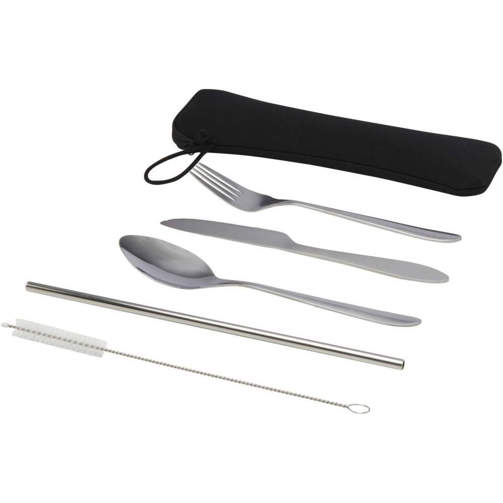 Logo trade promotional gifts image of: Sheen 5-piece stainless steel cutlery set