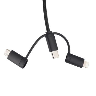 Logotrade advertising product image of: Cable 4in1 with illuminated logo - LH-ZM02